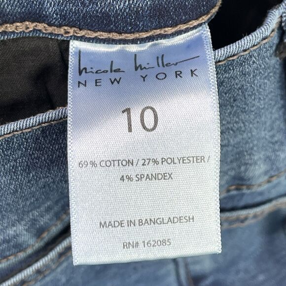 Nicole Miller SoHo Jeans Women’s 10 Blue Bootcut High Rise Medium Wash Stretch - Picture 7 of 13